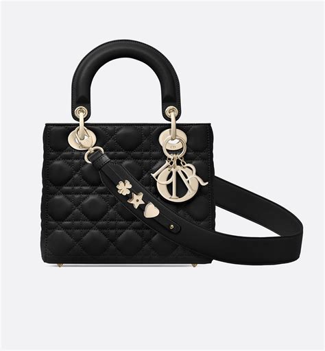 black on black lady dior|small Lady Dior bag price.